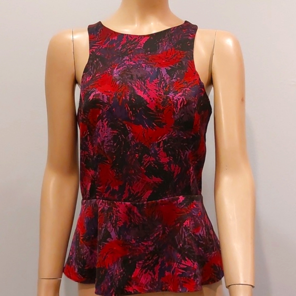 Express sleeveless colorful Satin top size Small